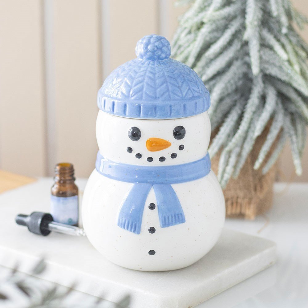 Something Different - Winter Snowman Oil burner - Multicolours